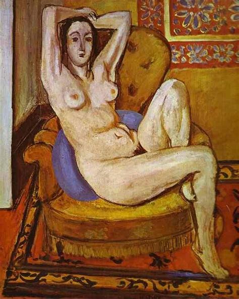 Justine portraits retrouvés Henri Matisse Nude on a blue Cushion