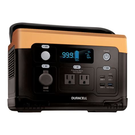 DURACELL POWER 500 USER MANUAL Pdf Download | ManualsLib