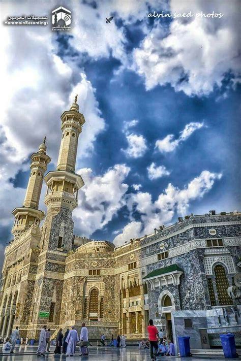 A Gorgeous Day Outside Masjid Al Haram Picture Taken By Haramain