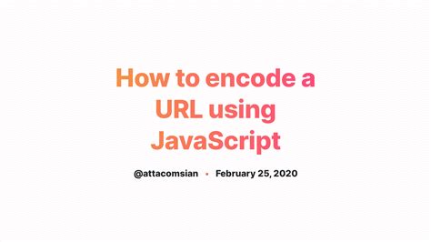 Encode URL successful JavaScript