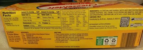 Velveeta Cheese Ingredients Label Pensandpieces