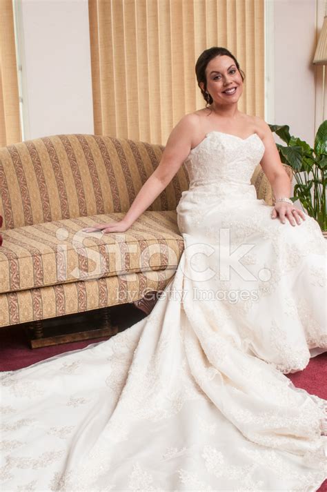 Bride Sitting On Couch Stock Photo Royalty Free Freeimages