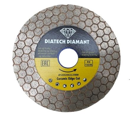 Diatech Diamant Skære og slibeskive Edge Dry Ø 125 mm Diatech Diamant