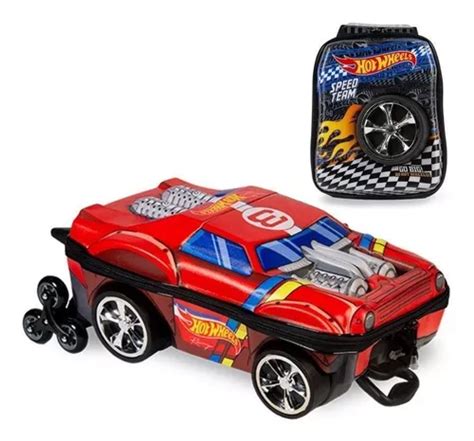Kit Mochila D Rodinhas E Lancheira Hot Wheels Night Shifter Frete Gr Tis