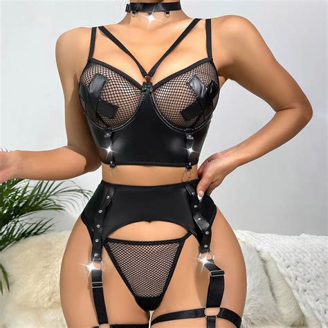 Sexy Lingerie For Women Hollow Chain Two Piece Babydoll For Sex