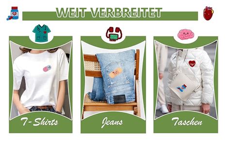 DHER Bestickter Stoffaufnäher Patches Zum Aufbügeln Bügelbilder