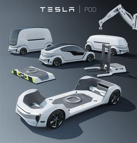 Tesla Pod Modular Autonomous Electric Platform For Private Public Or