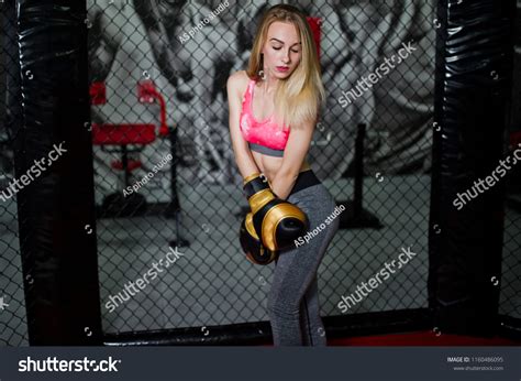 Sexy Sport Blonde Girl Boxer Posed Stock Photo 1160486095 Shutterstock