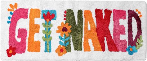 Amazon Fosiyaa Get Naked Bath Mat Boho Runner 20x47 Long Bathroom Rugs Non Slip Absorbent