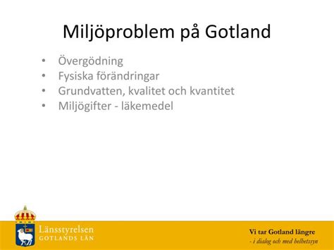 PPT Miljöproblem på Gotland PowerPoint Presentation free download