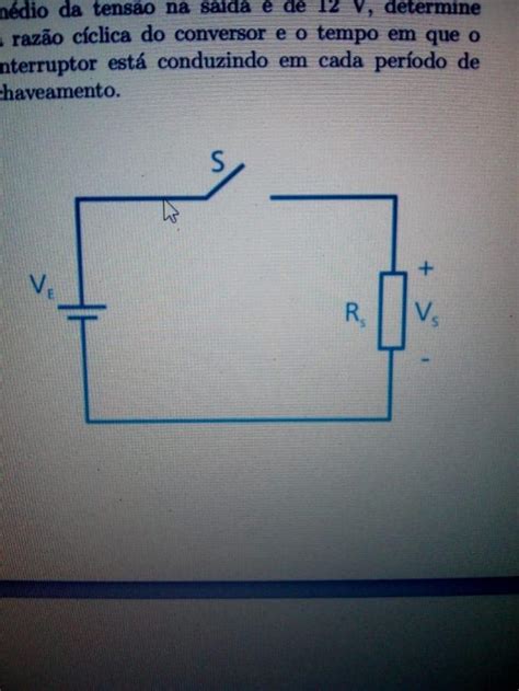 4 No Conversor CC CC Basico Da Figura O Interruptor Opera