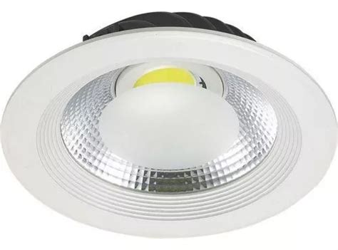 Luminaria Downlight Embutir Cob Redonda W K Luz Fria Mercadolivre