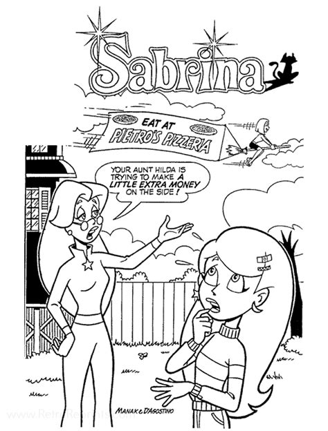 Sabrina The Animated Series Coloring Pages Coloring Books At Retro