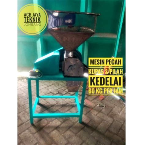 Jual Mesin Pemecah Kedelai Pemisah Kulit Kedelai Tanpa Penggerak