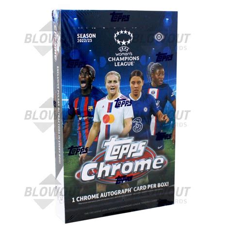 2022 23 Topps UEFA Women S Champions League Chrome Soccer Hobby Box