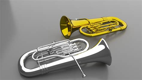 3d Euphonium Model Turbosquid 1427807