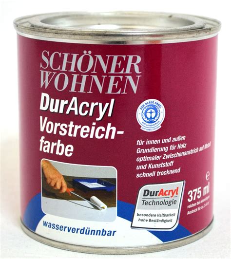 DurAcryl Vorstreichfarbe Schöner Wohnen 375 ml weiß Schenken und