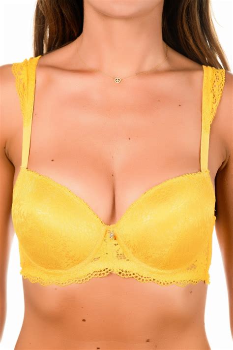 Ensemble Soutien Gorge Culotte Inoo Fola Couleur Jaune