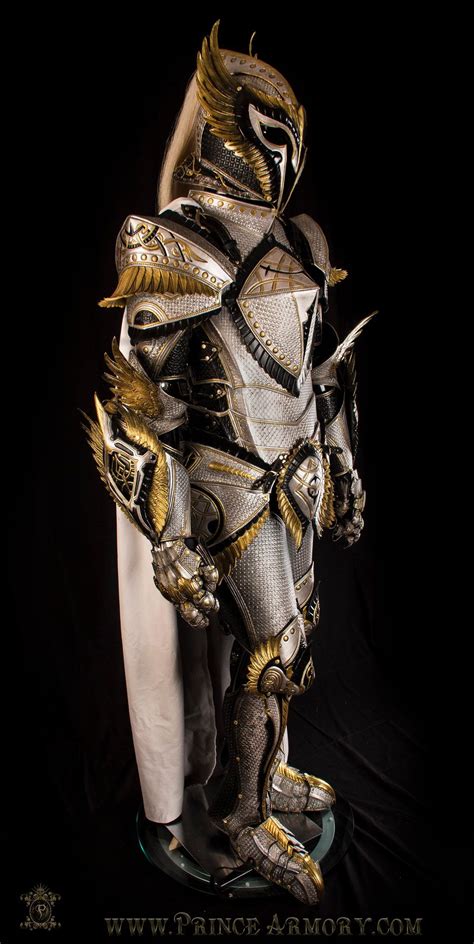 White Knight Armor By Azmal Dragon Armor Larp Armor Knight Armor