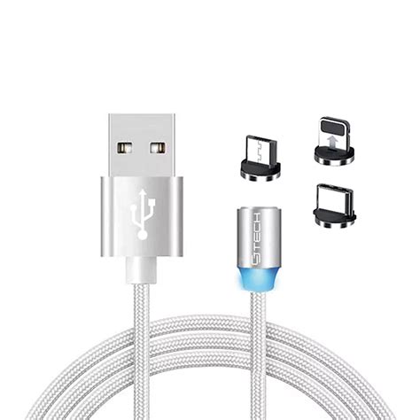 Cj Tech Cj Tech Magnetic Tip Micro Usb Type C And Lightning Non Mfi Universal Charging C