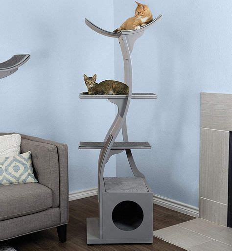 10 Fancy Cat Trees That Look Like Modern Art Modern Cat Tree Unique