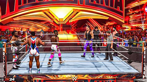 WWE 2K24 THE JUDGMENT DAY VS THE NEW DAY TAG TEAM MATCH GAMEPLAY WWE