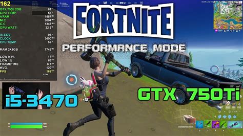 Fortnite I5 3470 Gtx 750Ti 2Gb 16Gb Ram 1080p Performance Mode Low