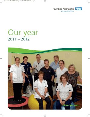 Fillable Online Cumbriapartnership Nhs AnnualRep Short 20Sept Layout 1