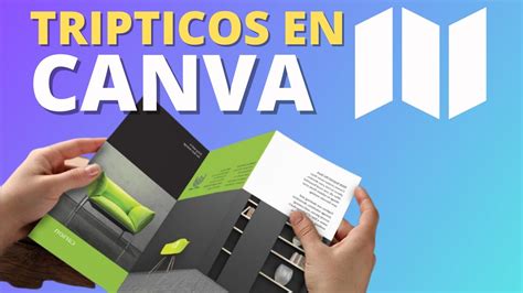 Como hacer un tríptico folleto brochure en CANVA fácil y rápido YouTube