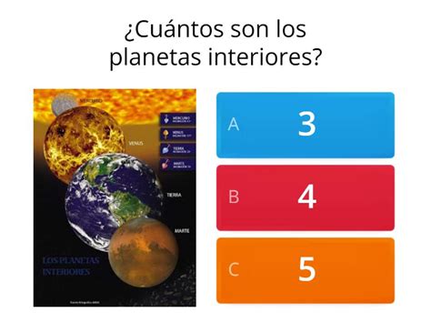 Sistema Solar Planetas Interiores Y Exteriores Quiz