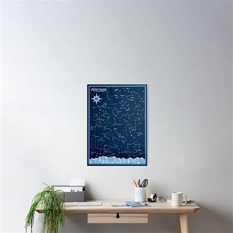 Star Constellations Vintage Northern Hemisphere Chart Print Poster For Sale By Posterbobs