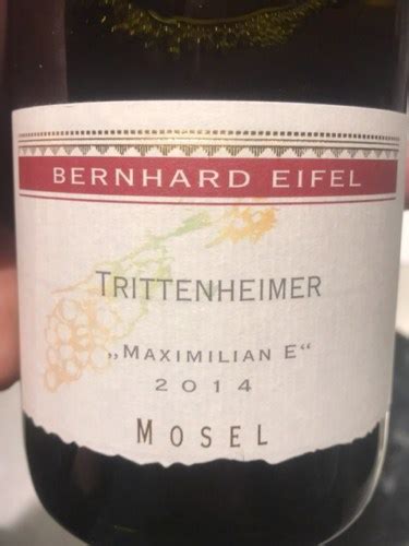 Bernhard Eifel Trittenheimer Maximilian E Vivino Australia