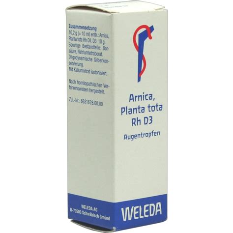 WELEDA ARNICA PLANTA Tota Rh D 3 Augentropfen 10 Ml Online Kaufen