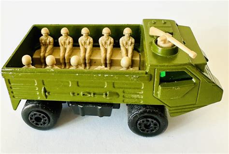 1976 Vintage Matchbox Superfast 54 Army Personnel Carrier Lesney