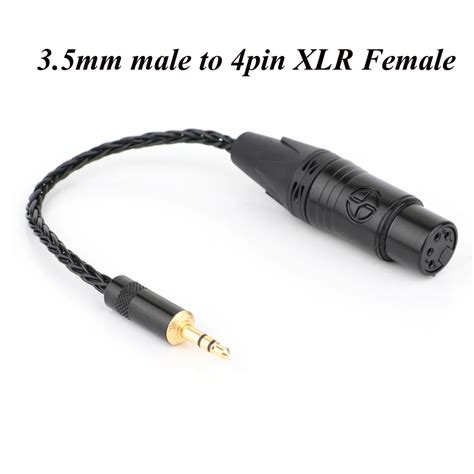 3 5 mm vers XLR mâle 50cm Câble audio plaqué argent OCC Hi end