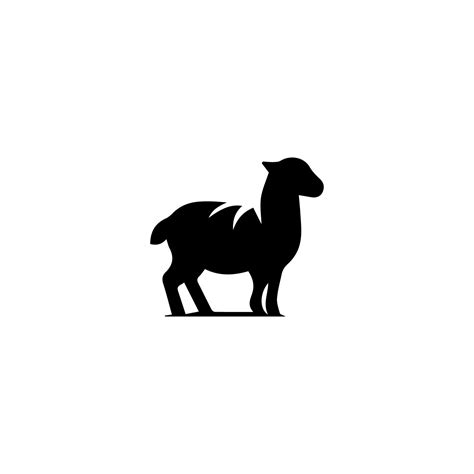 Sheep silhouette with standing pose 43116726 Vector Art at Vecteezy