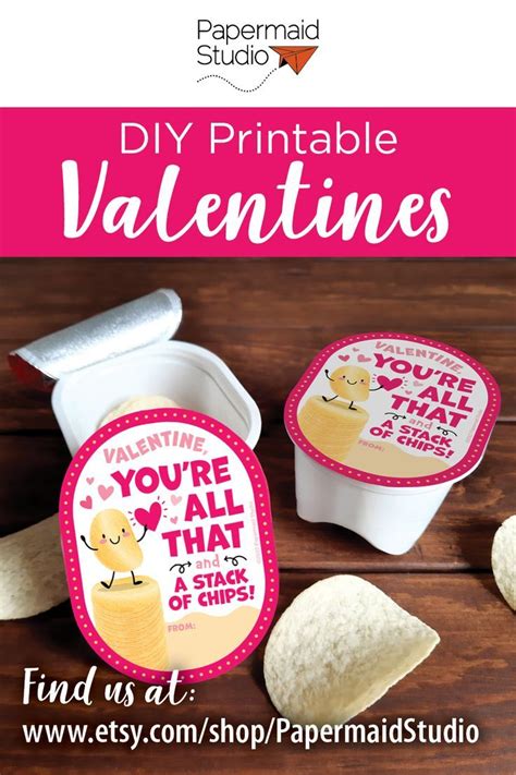 Valentine Chip Labels Printable Valentines For Snack Size Chips