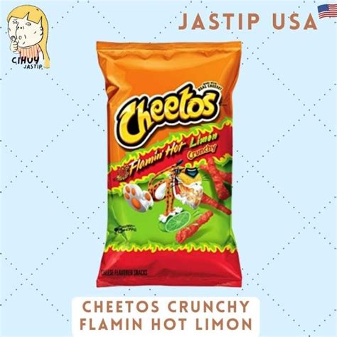 Jual Cheetos Crunchy Flamin Hot Limon Snack Usa Shopee Indonesia