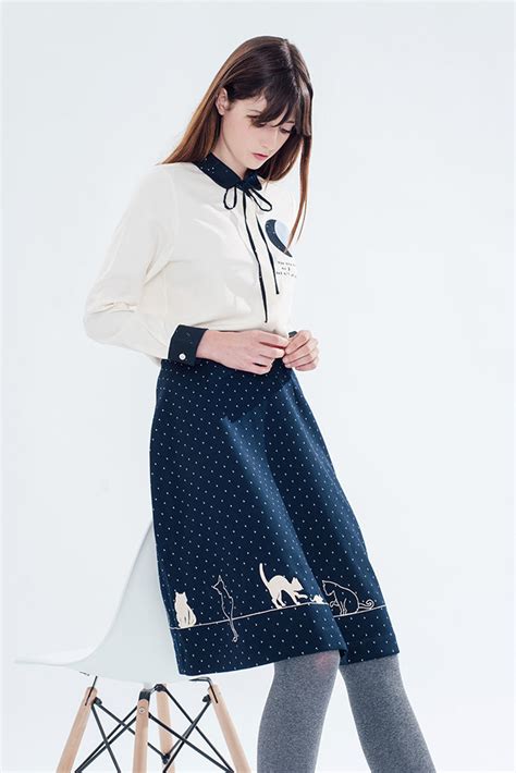 Feline Fling Skirt Dots Miss Patina