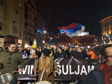 Beograd Najmasovniji Protest Protiv Vu I A U Poslednjih Godinu Dana