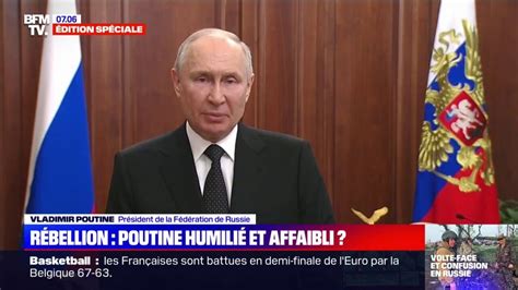 R Bellion De Wagner En Russie Vladimir Poutine Humili Et Affaibli