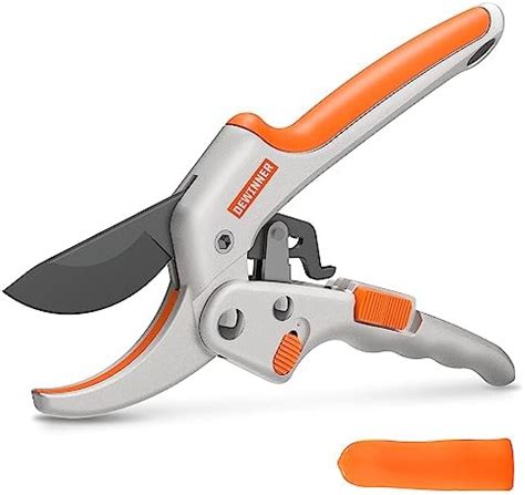 Dewinner Professional Ratchet Anvil Pruning Shears Heavy Duty Sk