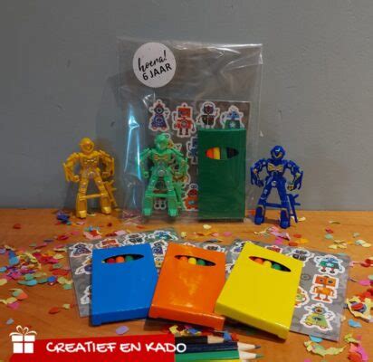 Robot Stickervel Kleur Traktatie Creatief En Kado Kado Traktatie Shop