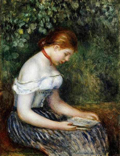 Lesende Sitzendes junges Mädchen Pierre Auguste Renoir Als