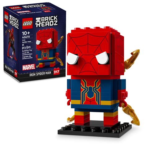 Novo LEGO BrickHeadz 2024 Homem Aranha De Ferro Groot Knuckles