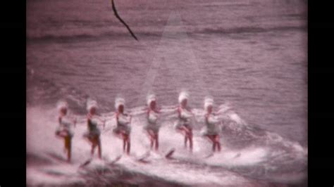 Vintage Footage Of Florida Cypress Gardens Waterski Show Youtube