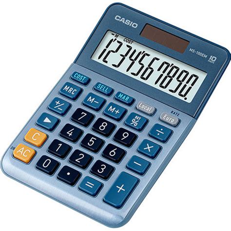 Calculatrice De Bureau Casio Ms Em Desk Chiffres Bleu Ugap Fr