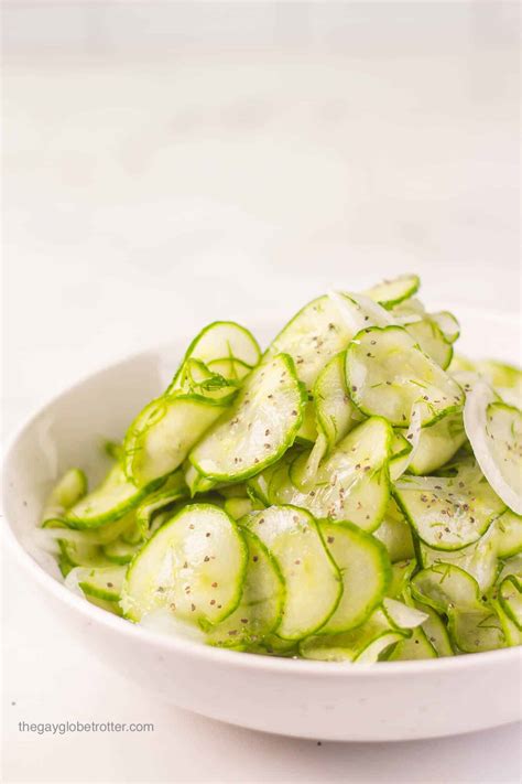 Cucumber Vinegar Salad The Gay Globetrotter