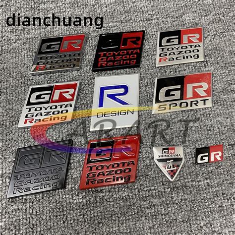 Gr D Metal Car Sticker Decals For Toyota Trd Emblem Badge Stickers