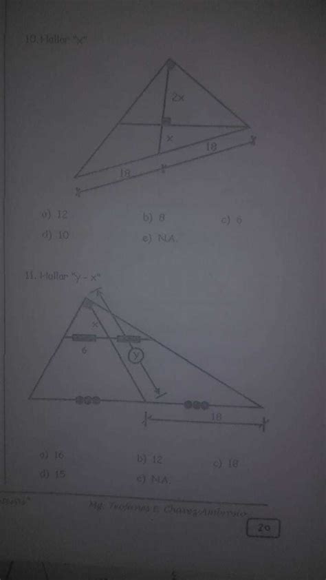 GEOMETRÍA 10 11 Hola me ayudarian en esta tarea por favor con proceso